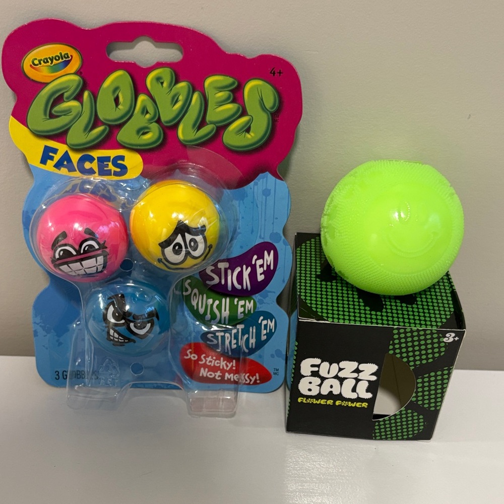 Crayola Globbles Faces Sensory Squish Pack - Pink, Yellow, Blue
